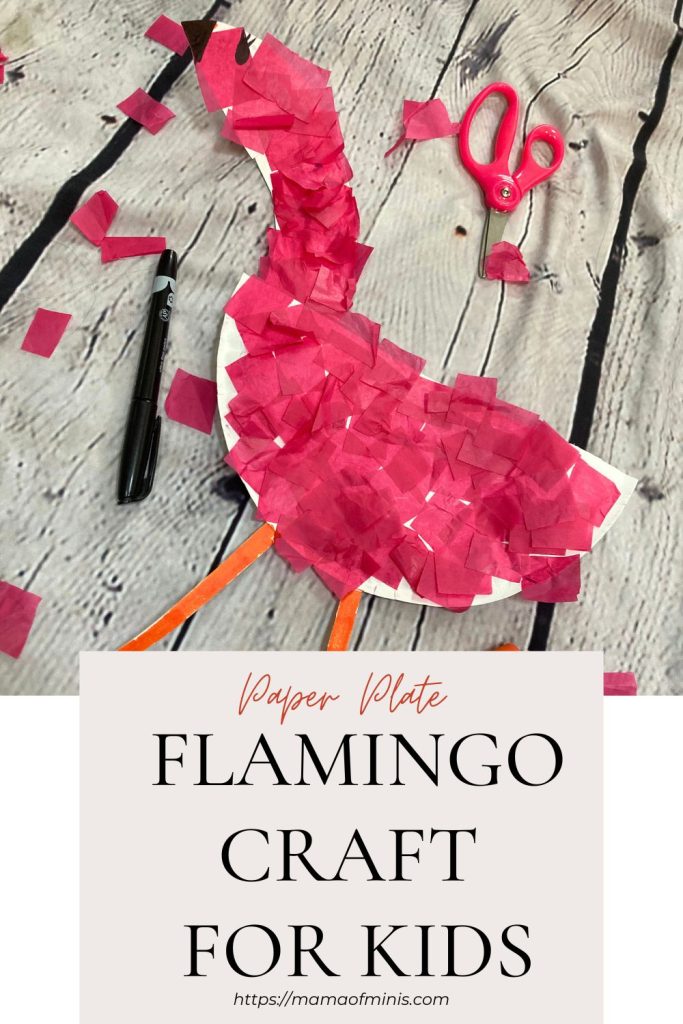 Paper Plate Flamingo Craft for Kids