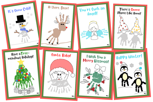 Christmas Handprint Kindness Cards