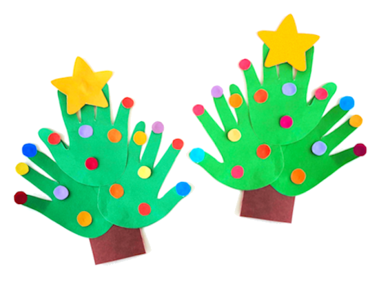Handprint Christmas Trees