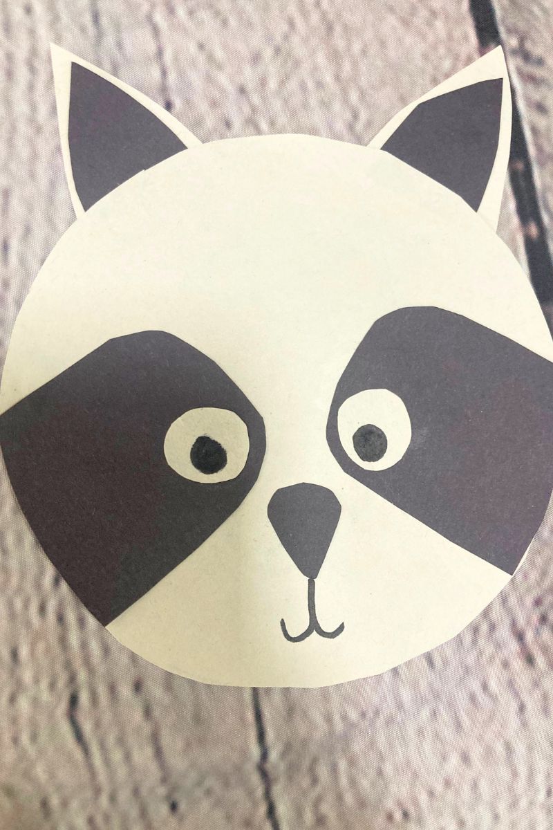 Construction Paper Raccoon Craft