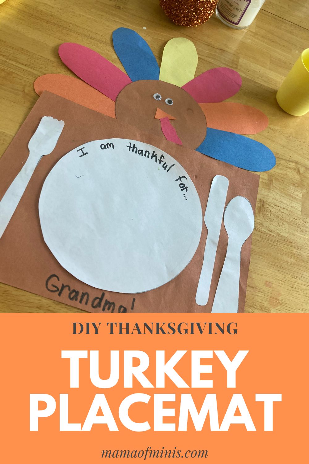 DIY Thanksgiving Turkey Place mat