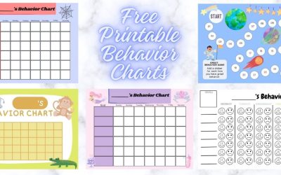 16 Helpful and Free Printable Behavior Charts