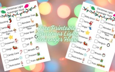 Free Printable Christmas Light Scavenger Hunt PDF