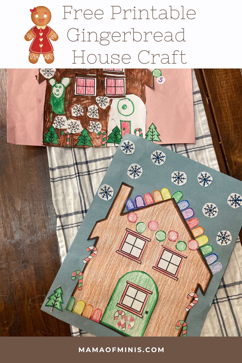 Free Printable Gingerbread House Craft Template