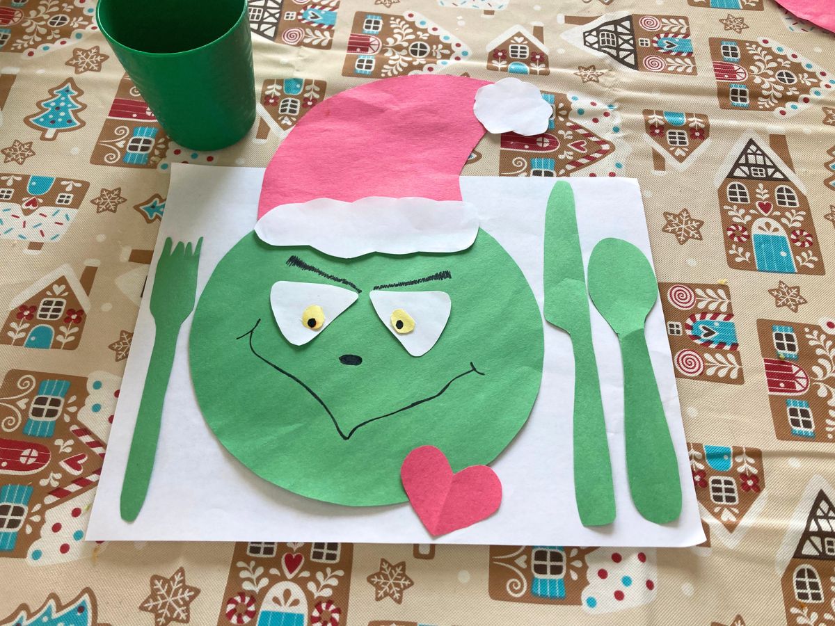 Grinch Placemat Christmas Table