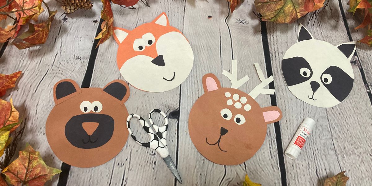 Paper Woodland Animal Crafts for Kids