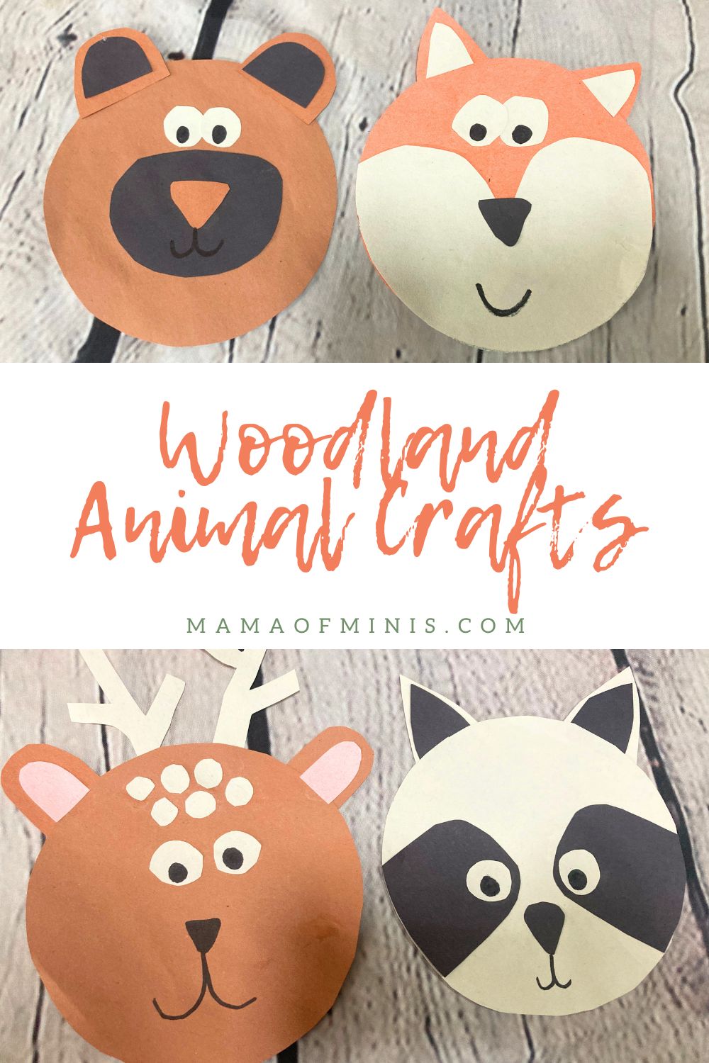 Woodland Animal Crafts for Kids