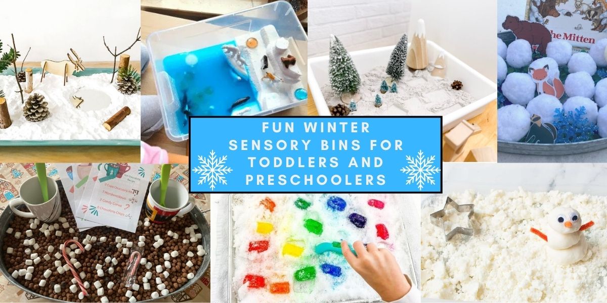 Winter Sensory Bin for Preschool - Stay At Home Educator