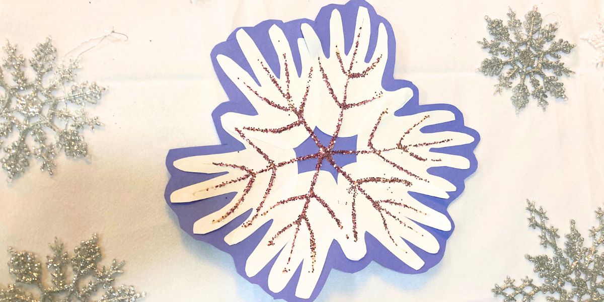 Handprint Snowflake Craft for Kids