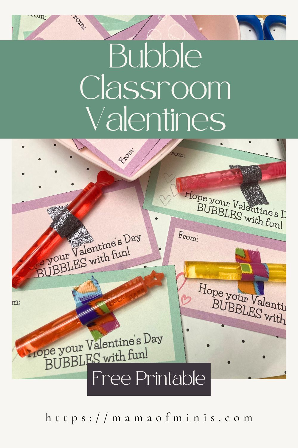 Bubble Classroom Valentines
