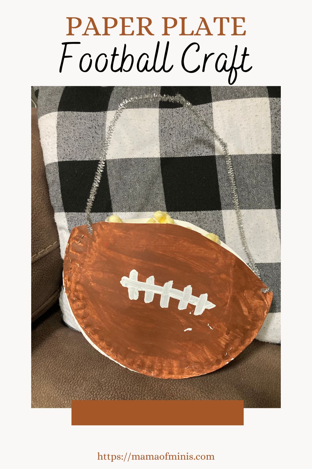 Paper Plate Football Craft