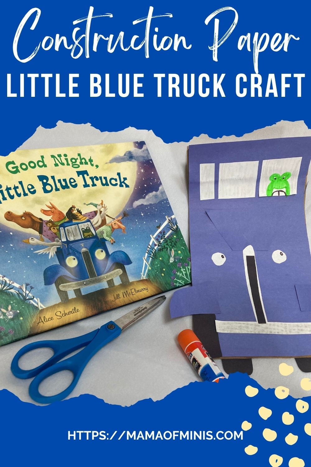 Paper Little Blue Truck Craft for Kids 