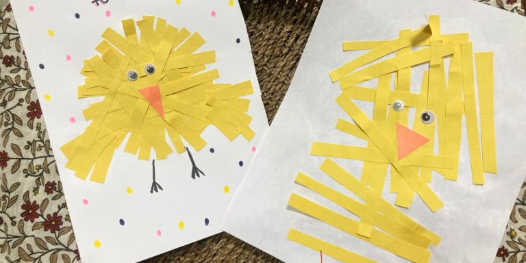 Adorable Paper Strip Easter Chick Craft for Kids