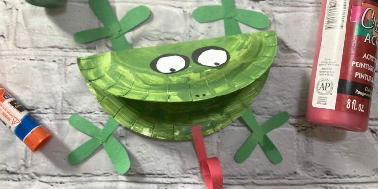 Fun Paper Plate Frog Craft for preschool