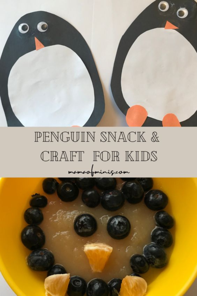Penguin Snack and Craft fo r Kids Pin