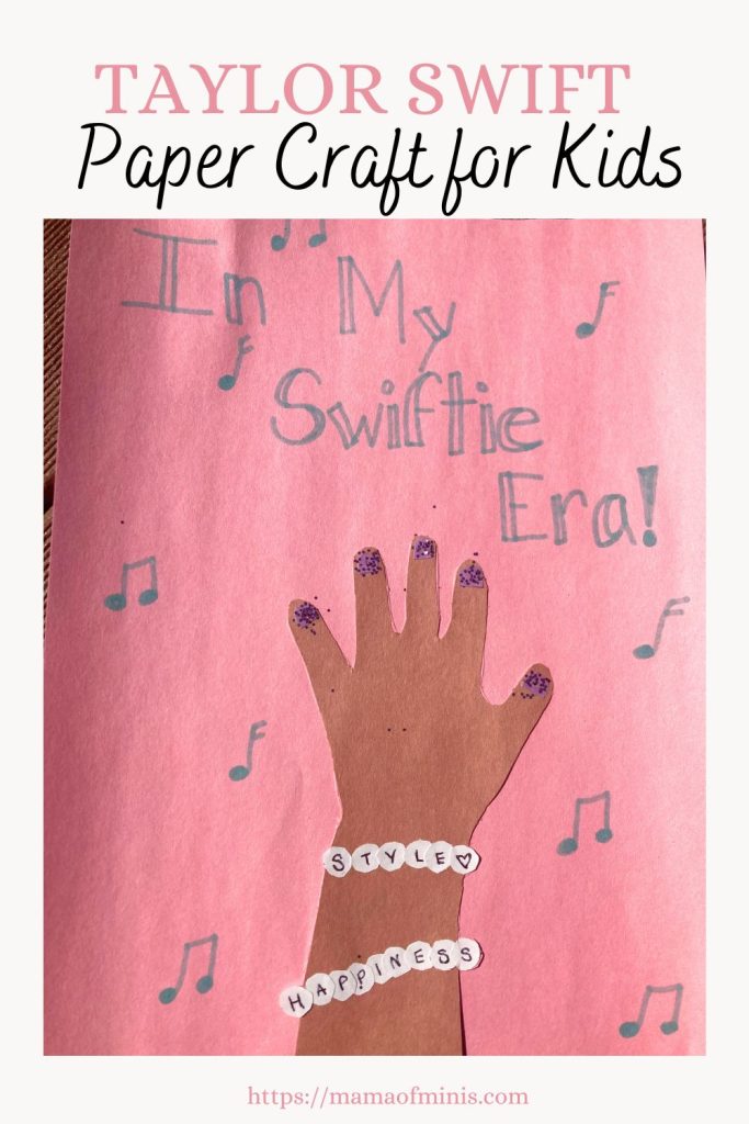Fun Taylor Swift Paper Craft for Kids Pin