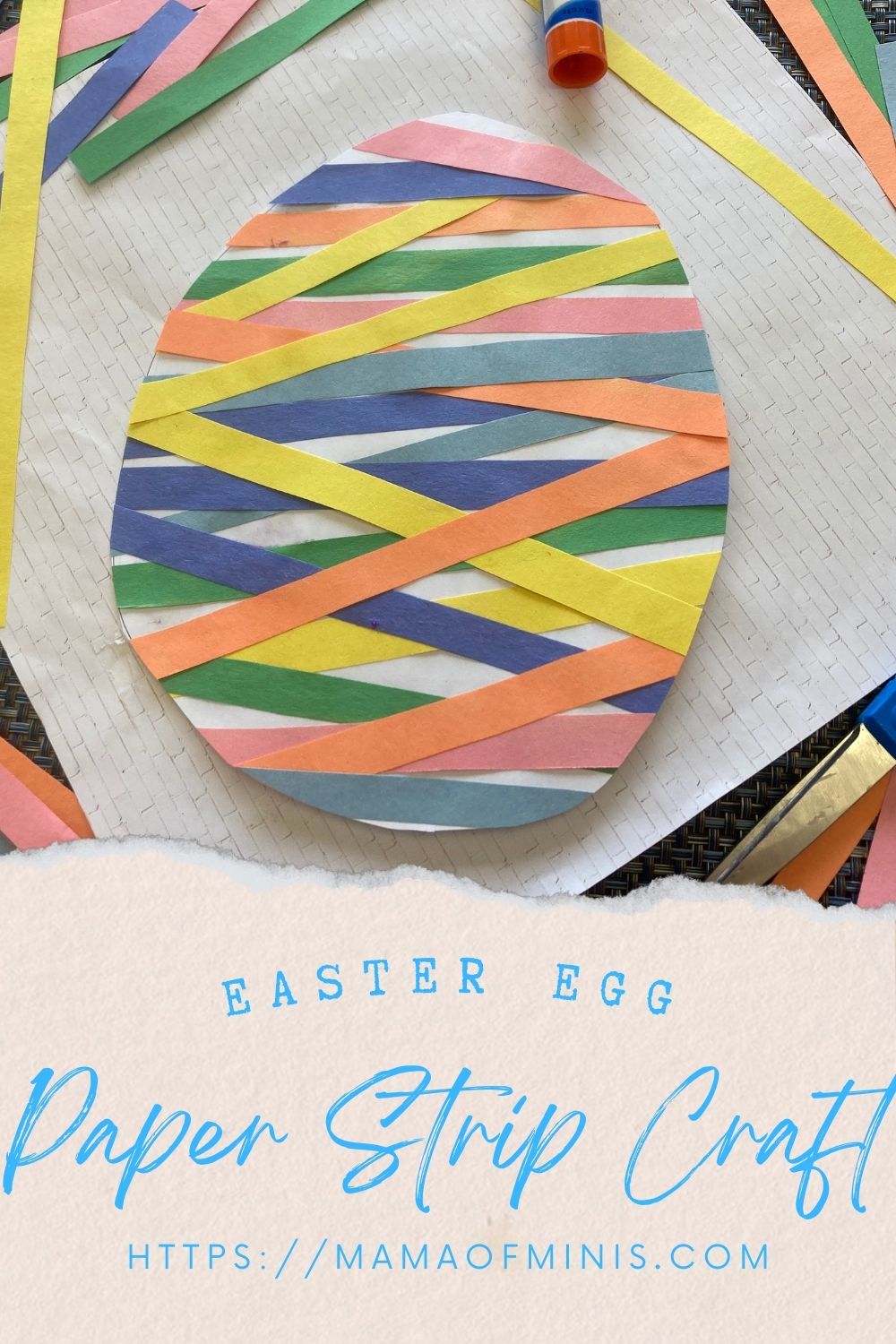 Paper Strip Easter Egg Craft For Kids