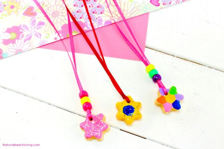 Salt Dough Necklaces for Mom