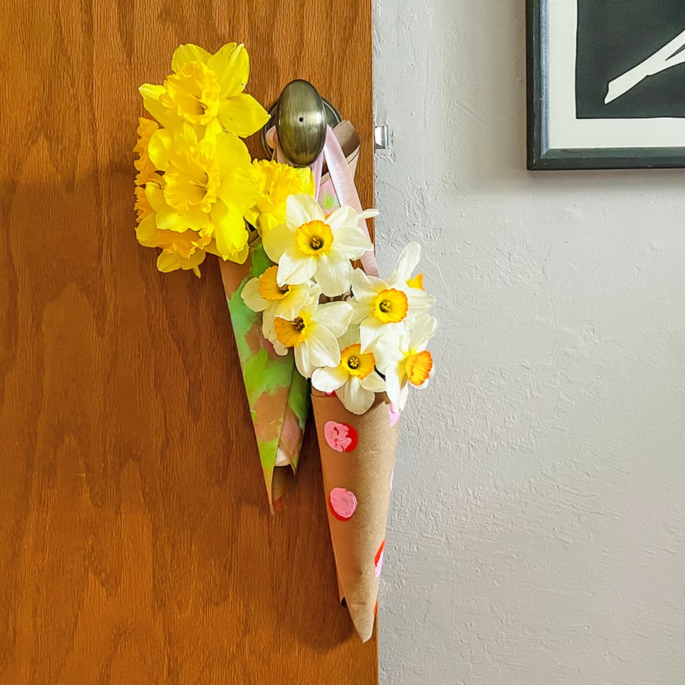 diy flower cones