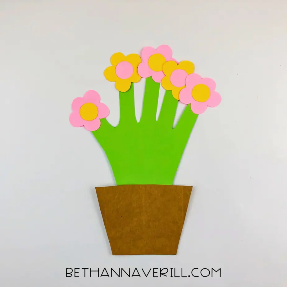 Handprint Flower Craft