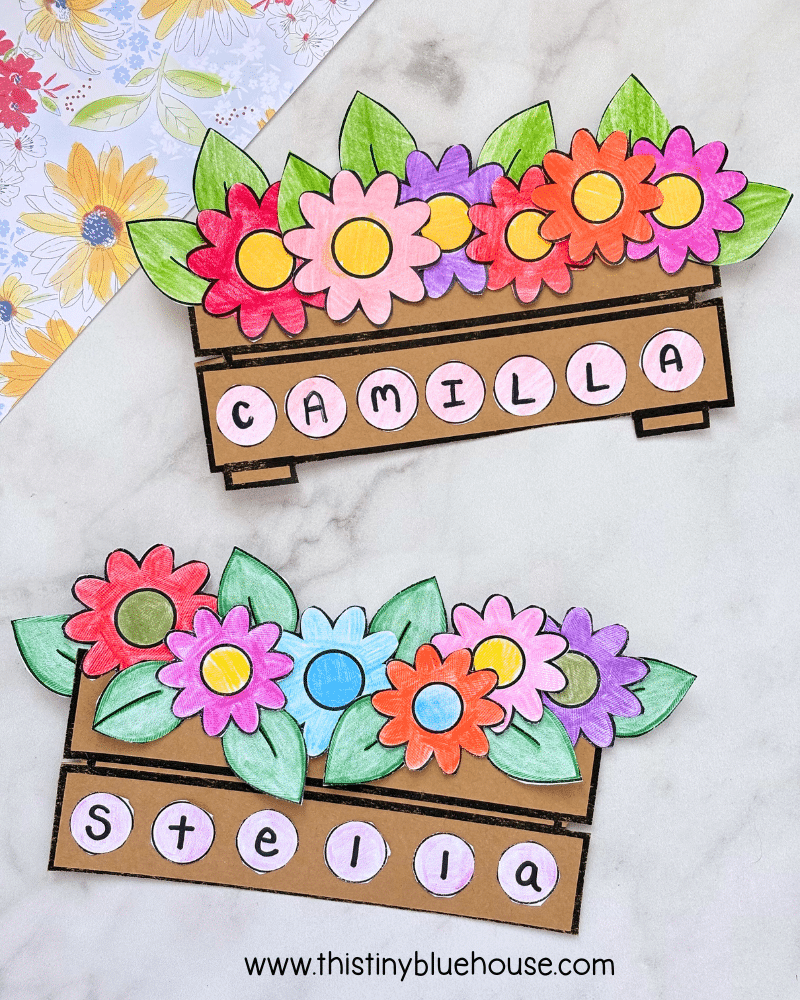 Spring flower name craft