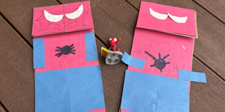 Spiderman Puppet Craft for Kids