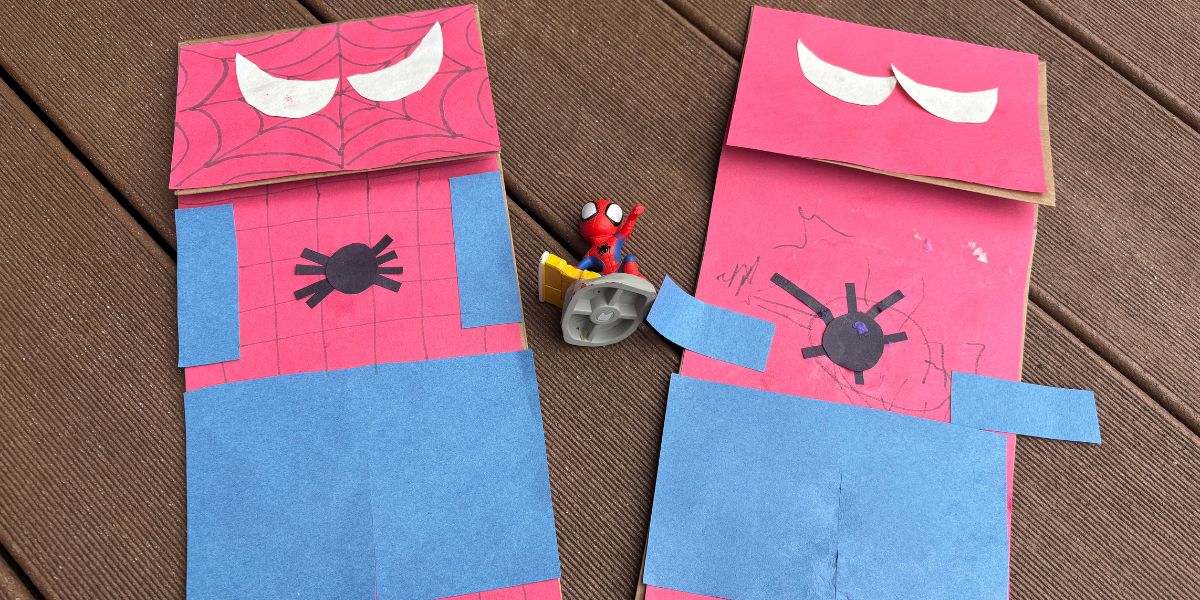 Spiderman Puppet Craft for Kids