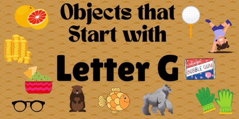 Objects that Start with Letter G