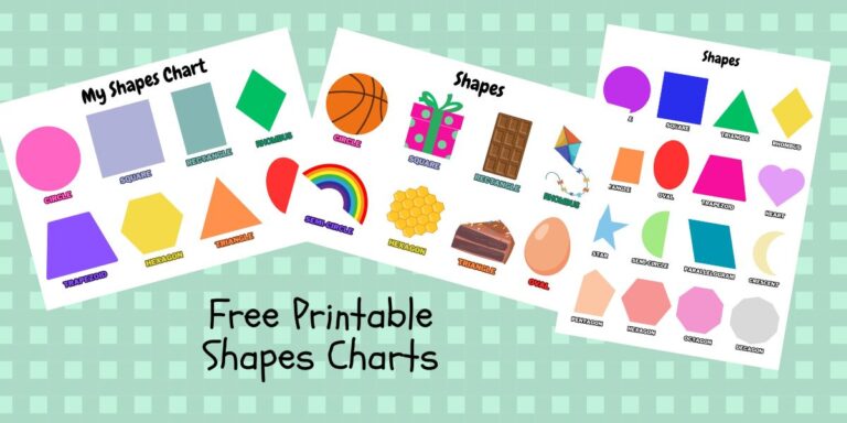 Free Printable Shapes Charts