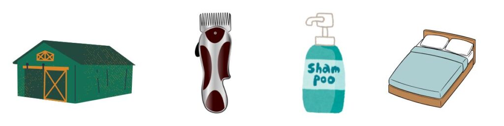 Household Items That Start with SH