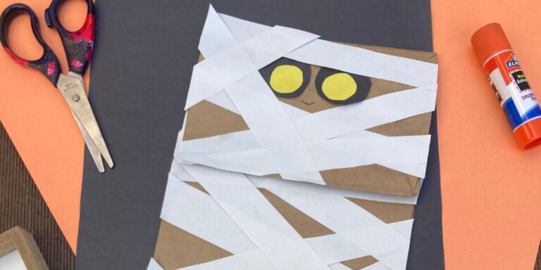 Paper Bag Mummy Craft for Kids