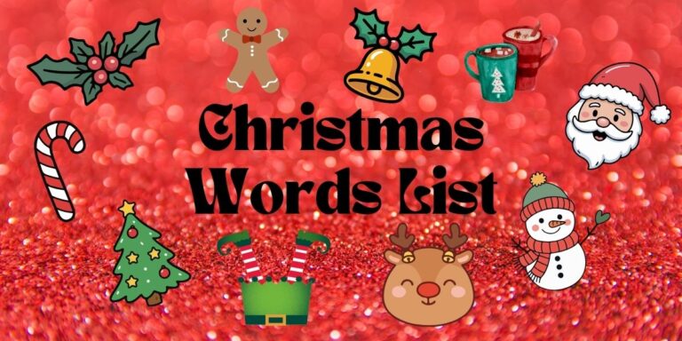 Christmas Words List