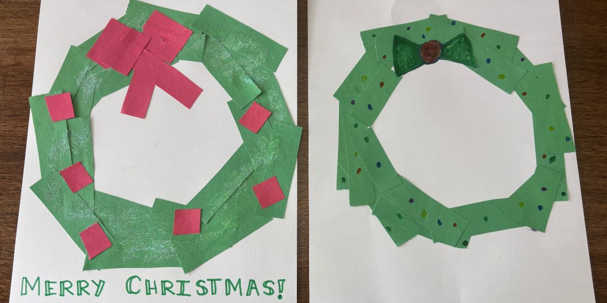 Paper Strip Christmas Wreath