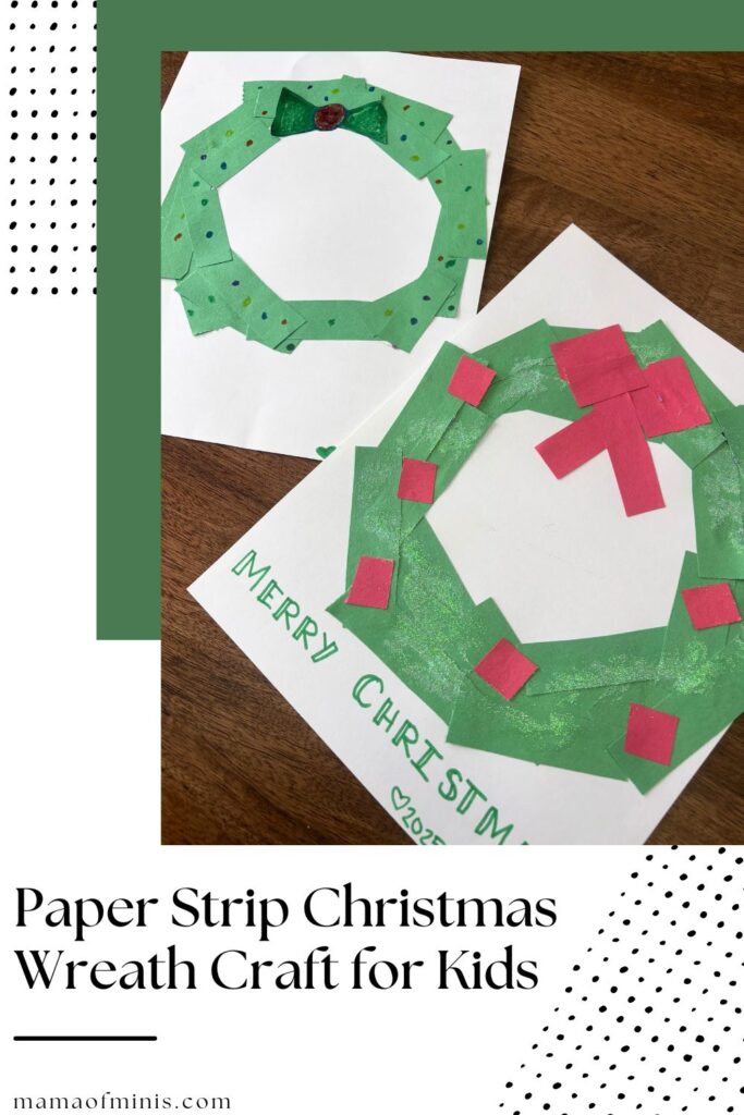 Paper Strip Wreath Craft for Kids