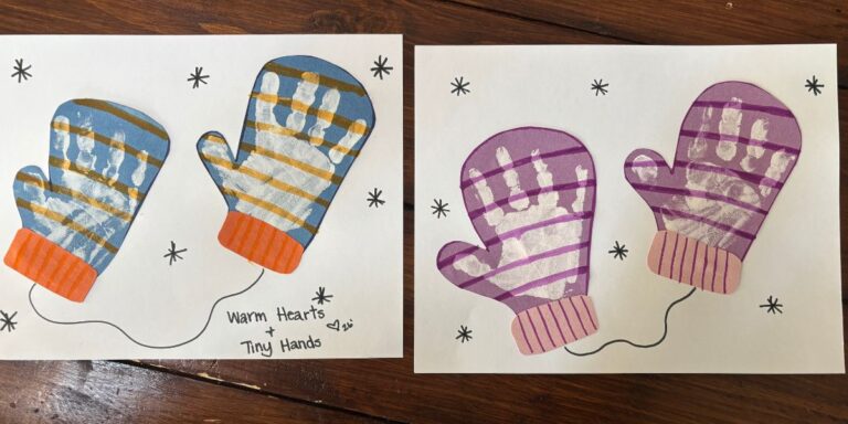 Winter Mitten Craft for Kids