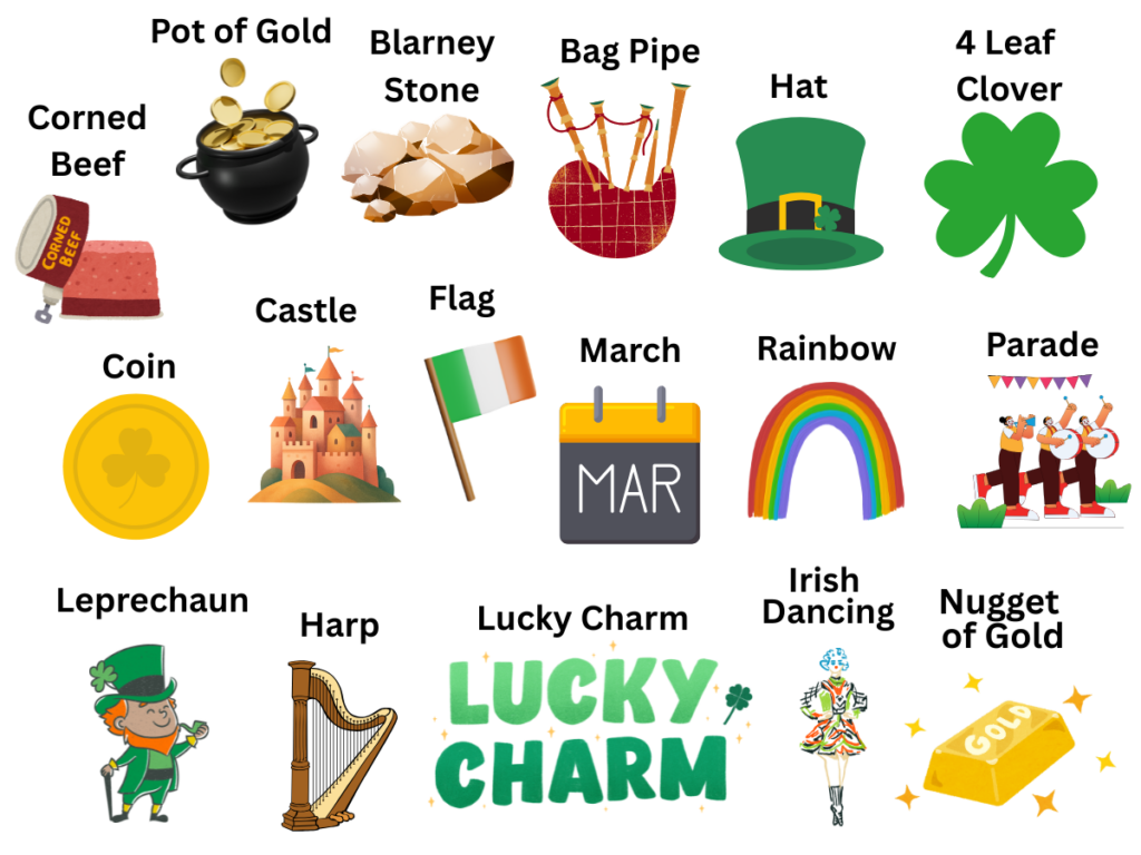 St. Patrick's Day Words and Phrases for Kids