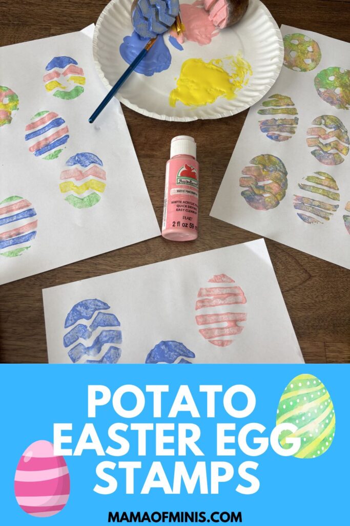 Potato Easter Egg Stamps