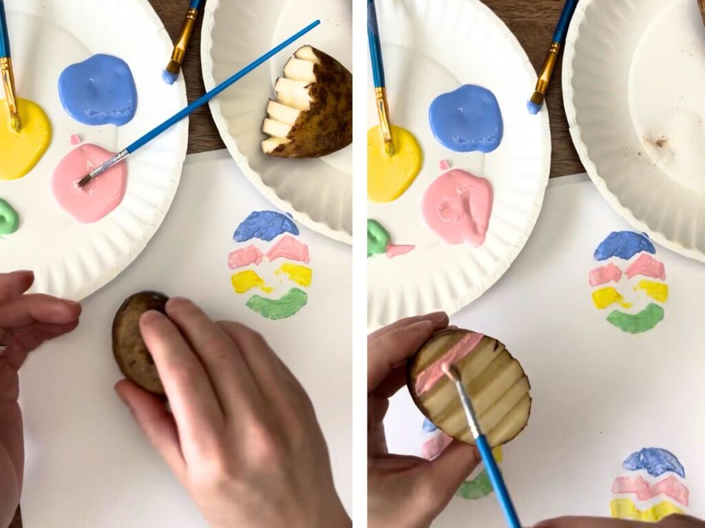 Potato Easter Egg Steps 2