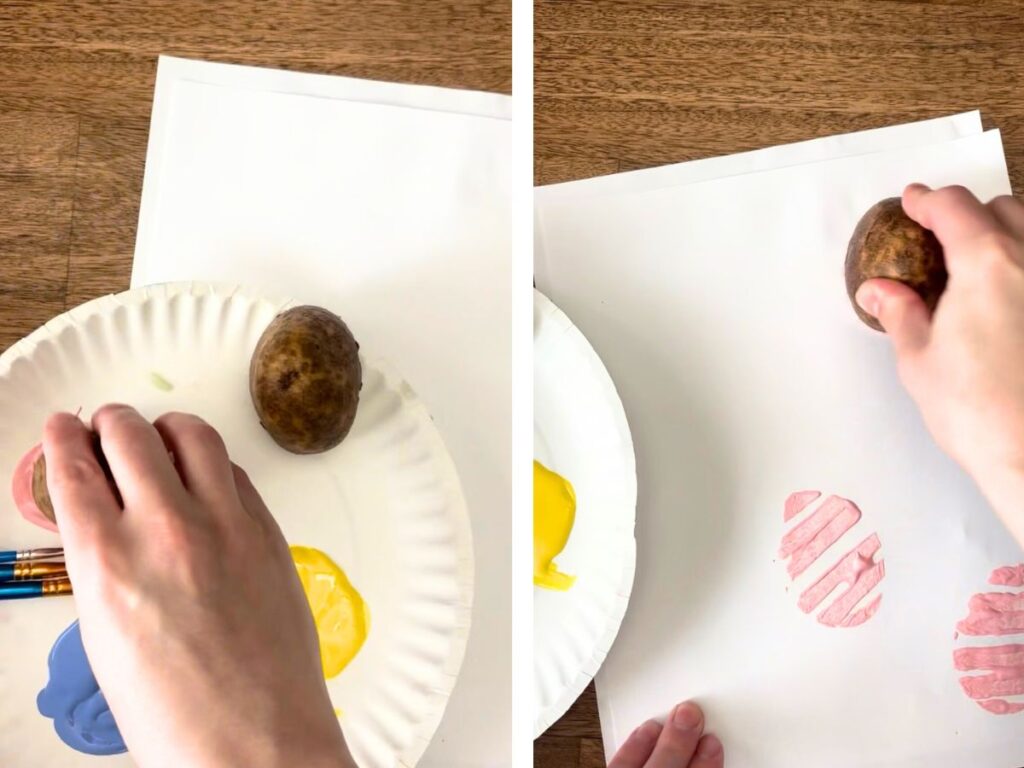 Potato Easter Egg Steps 3