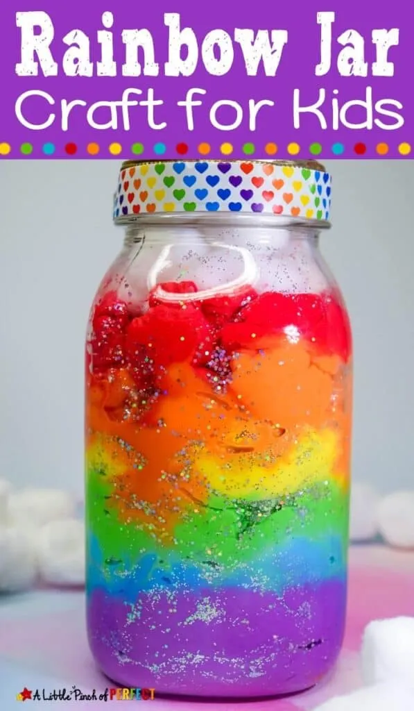 Rainbow Jar Kids Craft