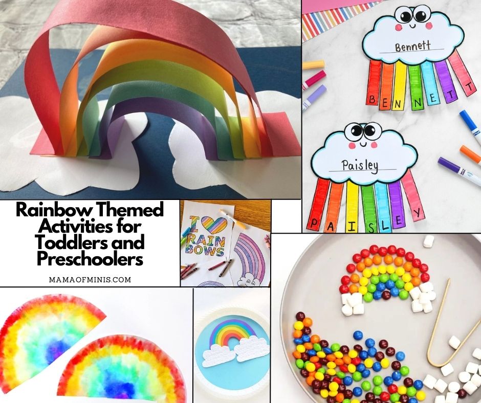 Rainbow Themed Activities for Toddlers and Preschoolers