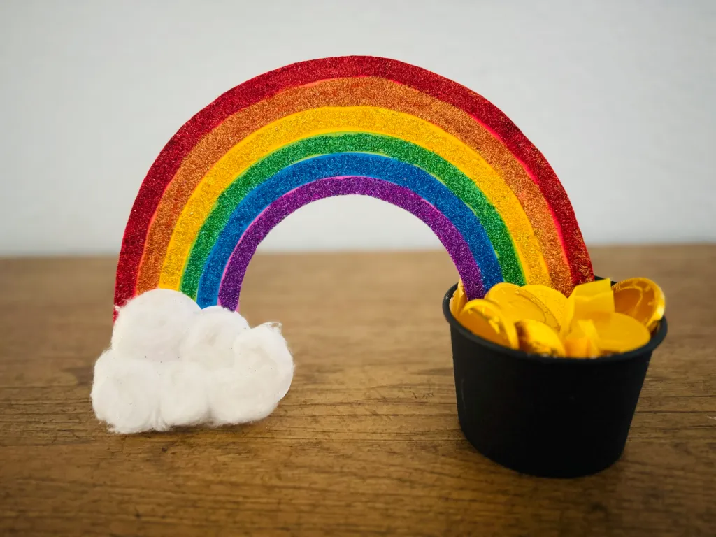 Glitter Rainbow Craft for Kids