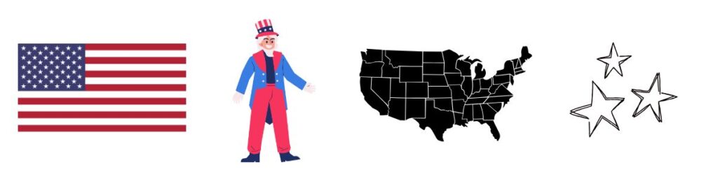 4th of July Words Letter U