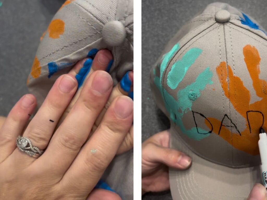 Father's Day Handprint Steps 2