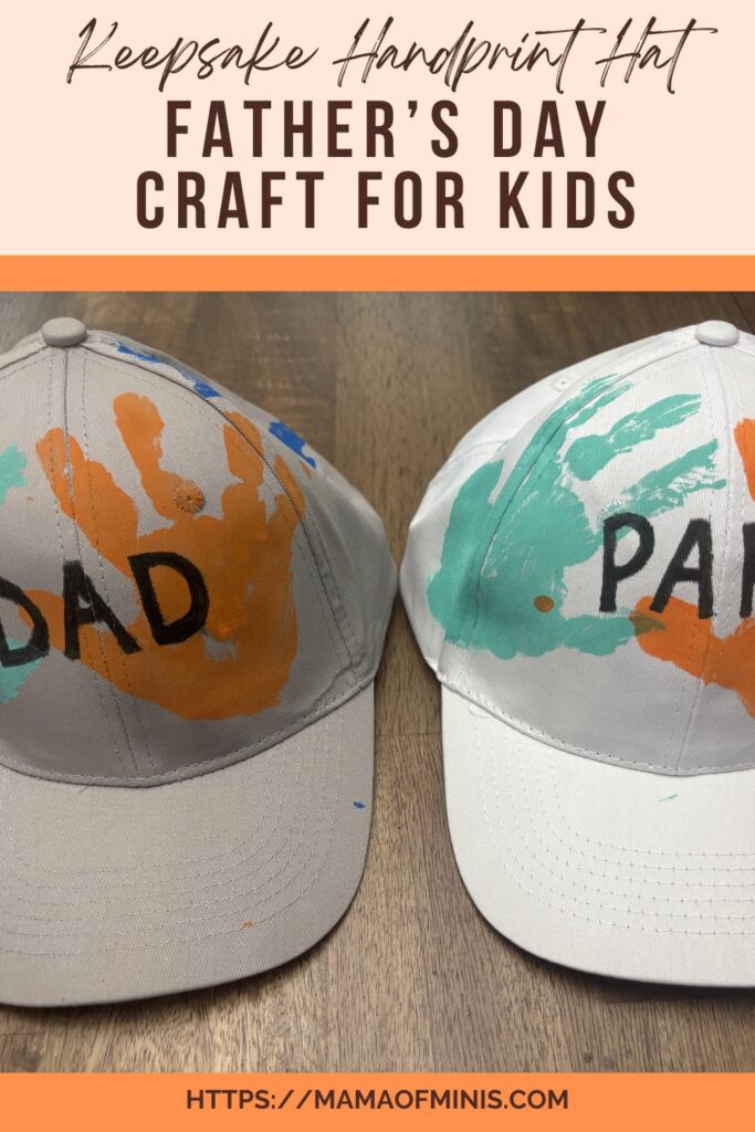 Keepsake Handprint Hat Father's Day Craft for Kids