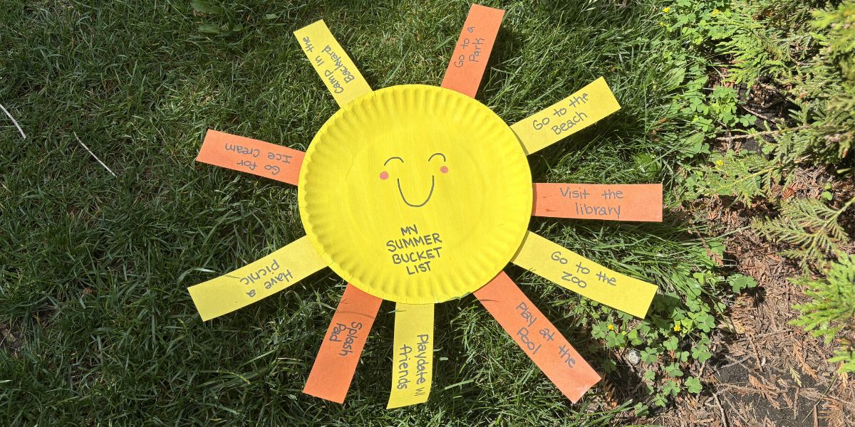Sunshine Summer Bucket List Craft