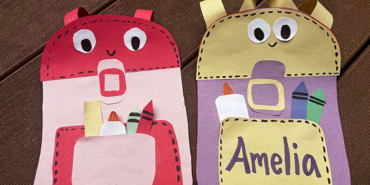 Back to School Backpack Craft for Kids