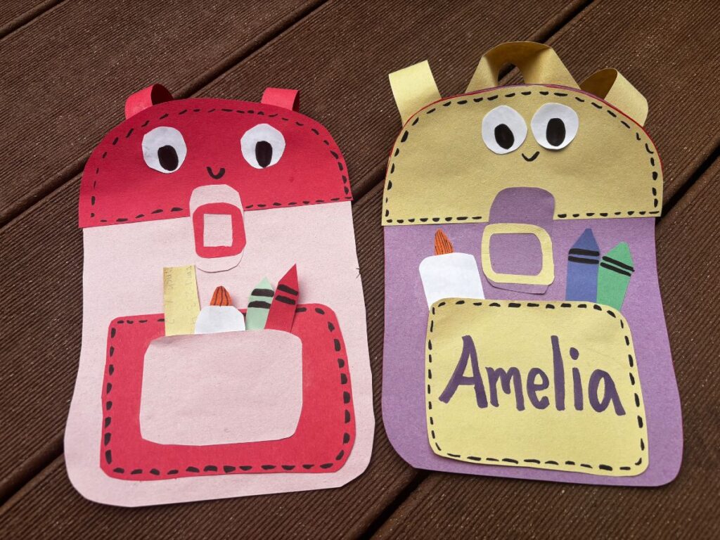 Backpack Craft for Kids