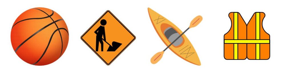 Everyday Objects that are Orange