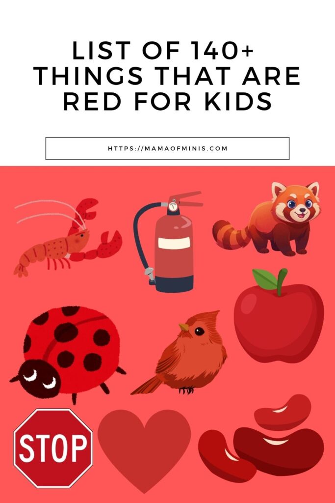 List of 140+ Things that are Red for Kids